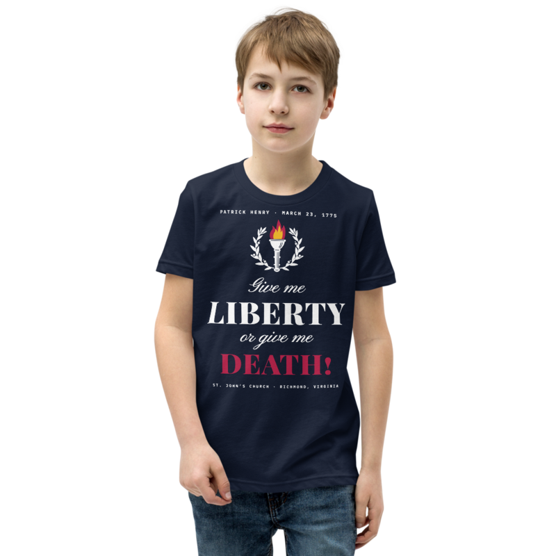 Liberty or Death Youth Tee in Navy