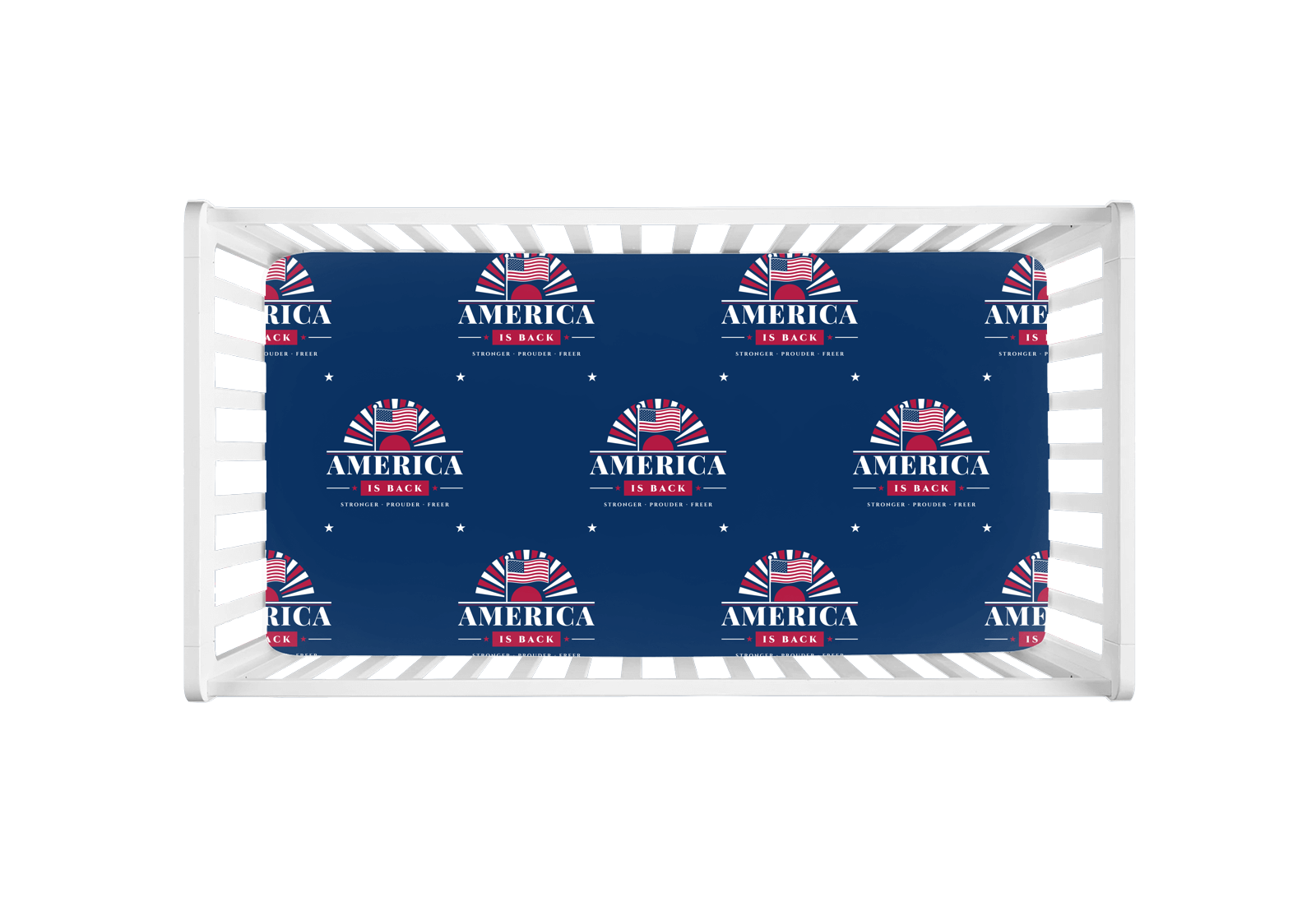 America Is Back Crib Sheet