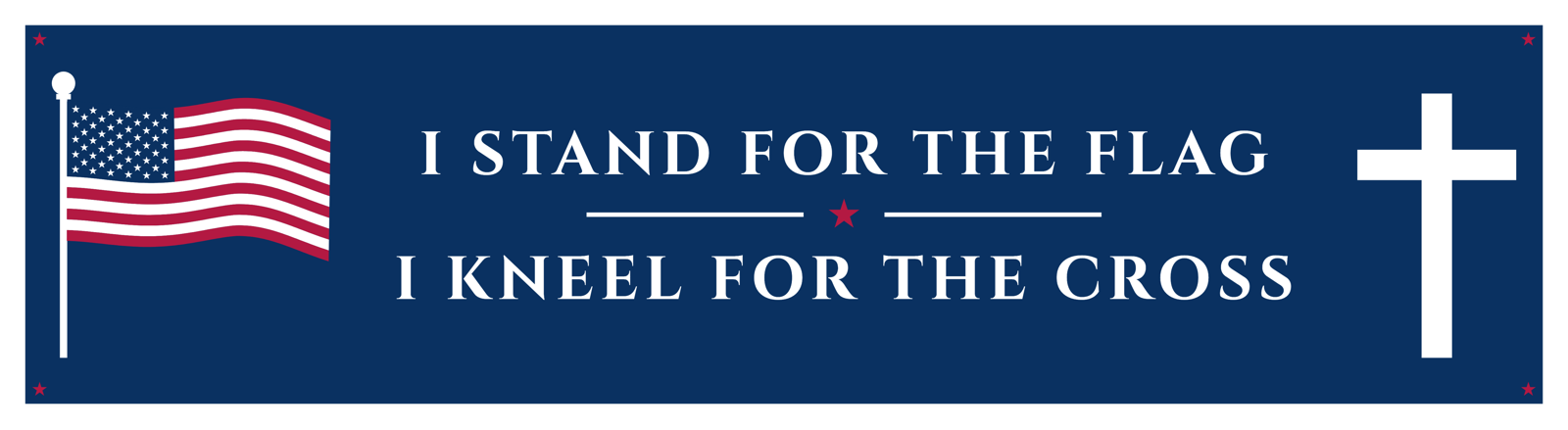 Stand for the Flag Car Magnet