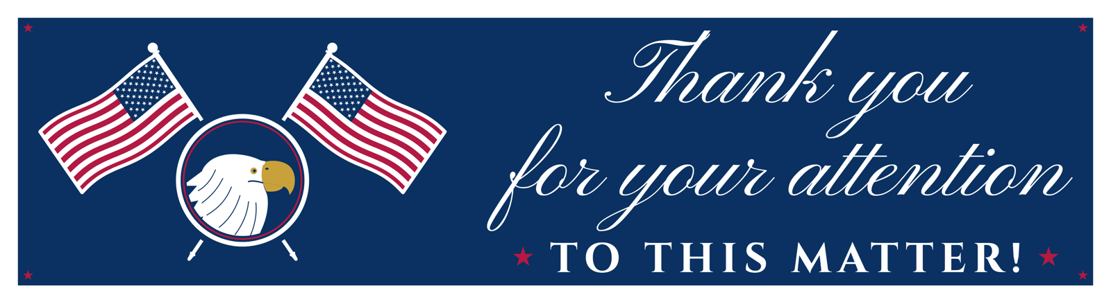 Thank You for Your Attention Car Magnet