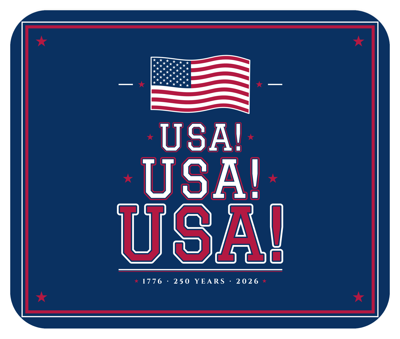 USA! USA! USA! Mouse Pad