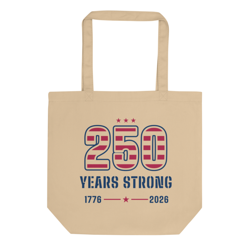 250 Years Strong Tote Bag in Oyster