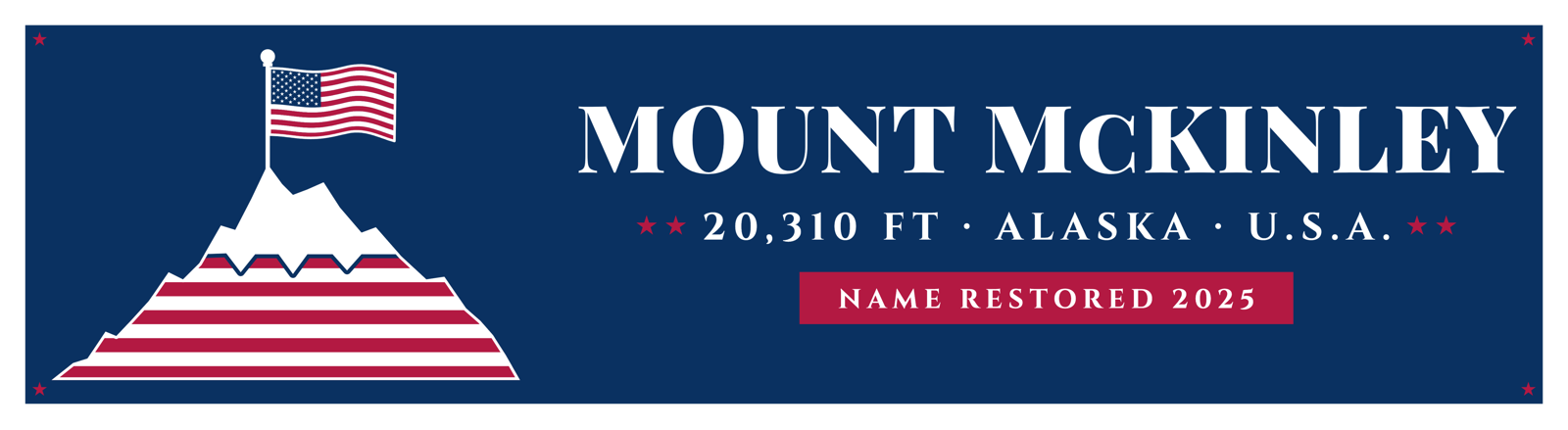 Mount McKinley Car Magnet