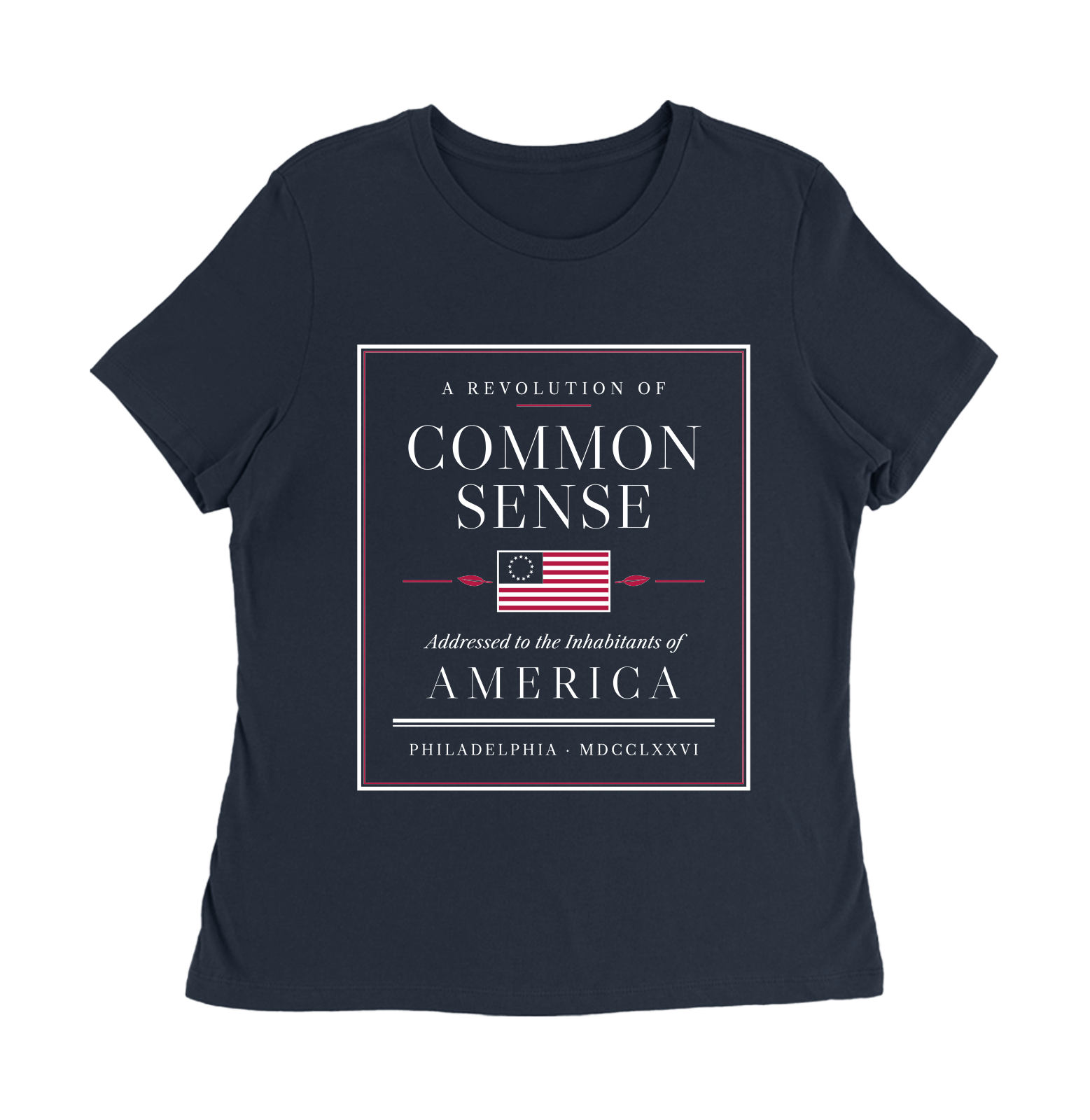 Common Sense Women's Relaxed Tee in Navy