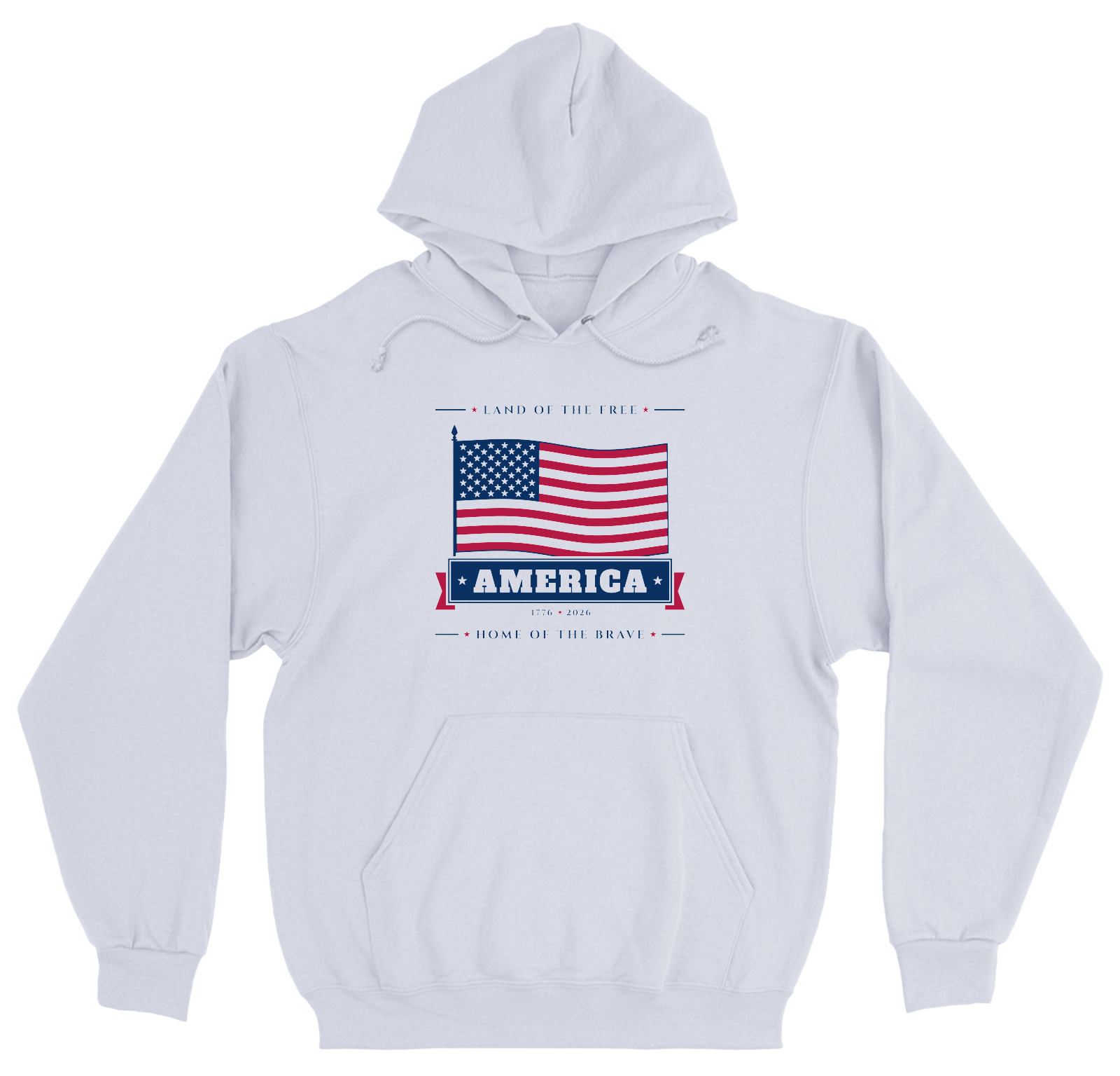 America Heavyweight Hoodie in White