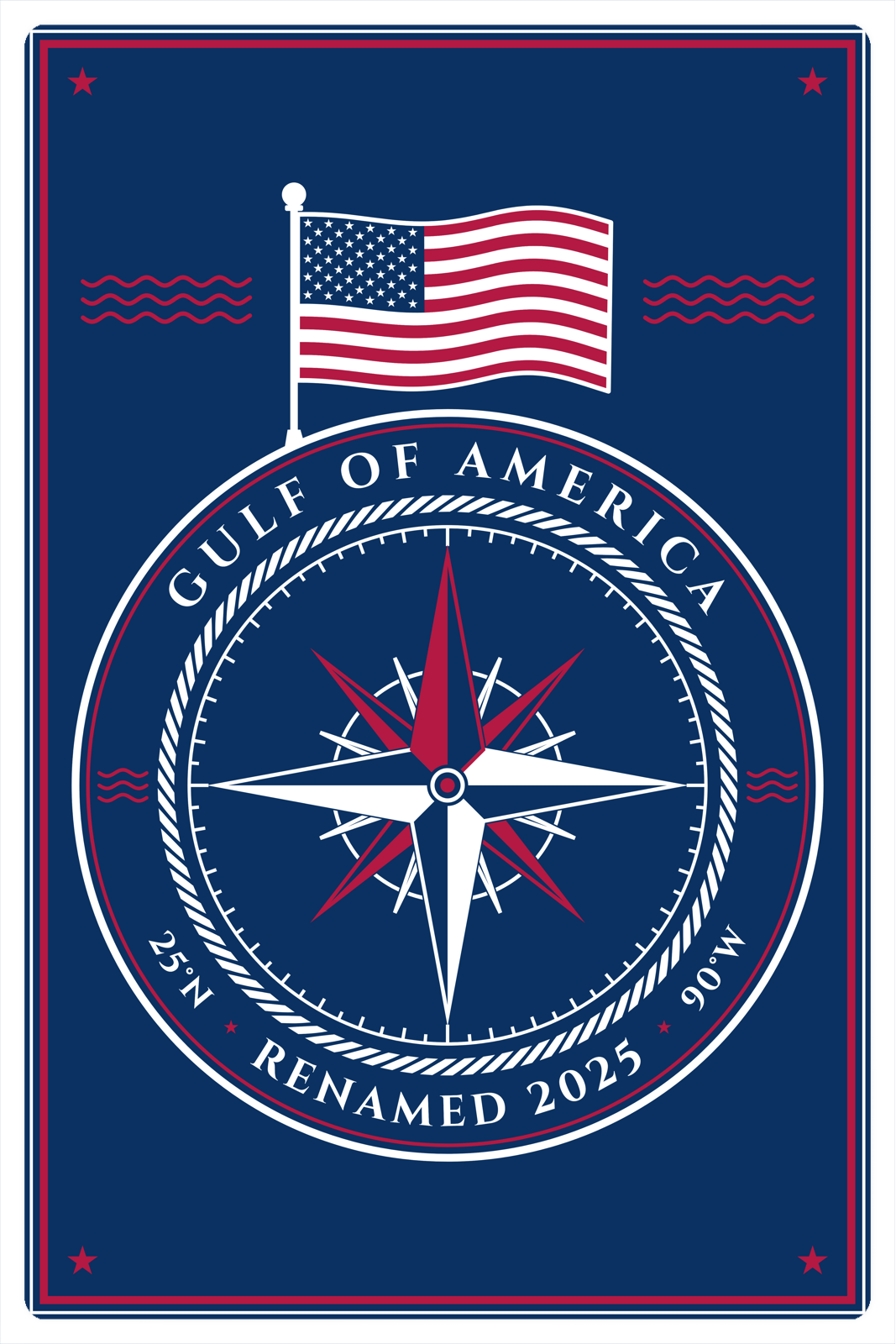 Gulf of America Photo Magnet