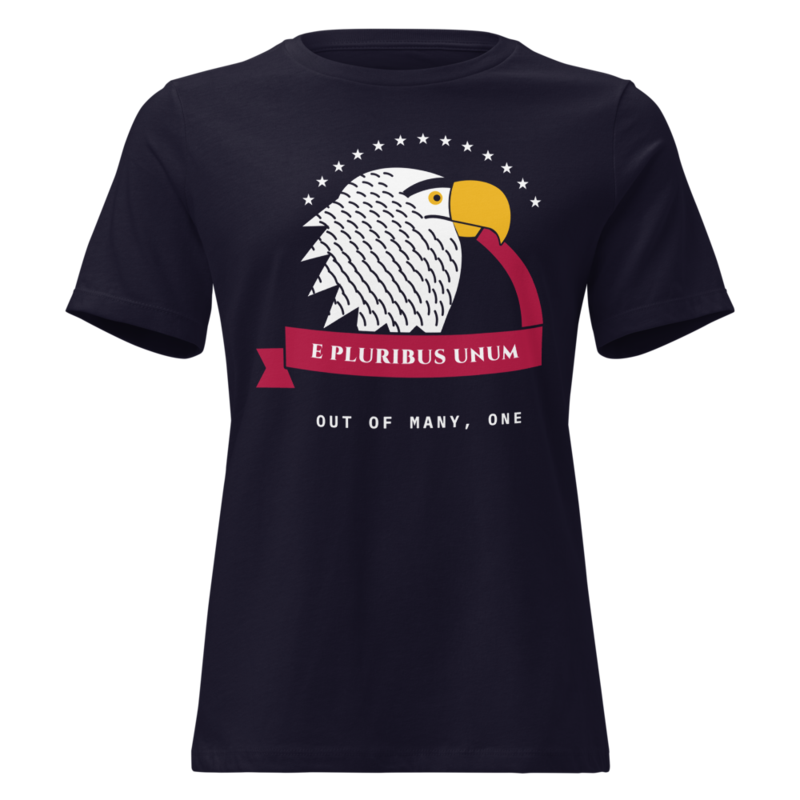 E Pluribus Unum Women’s Relaxed Tee in Navy