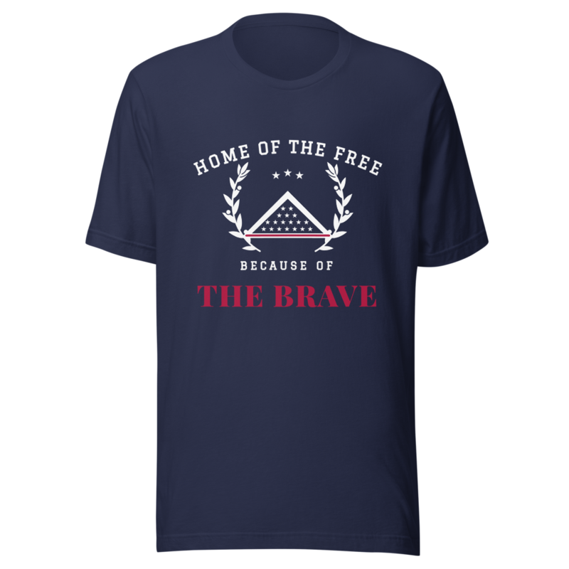 Home of the Brave Tee in Navy