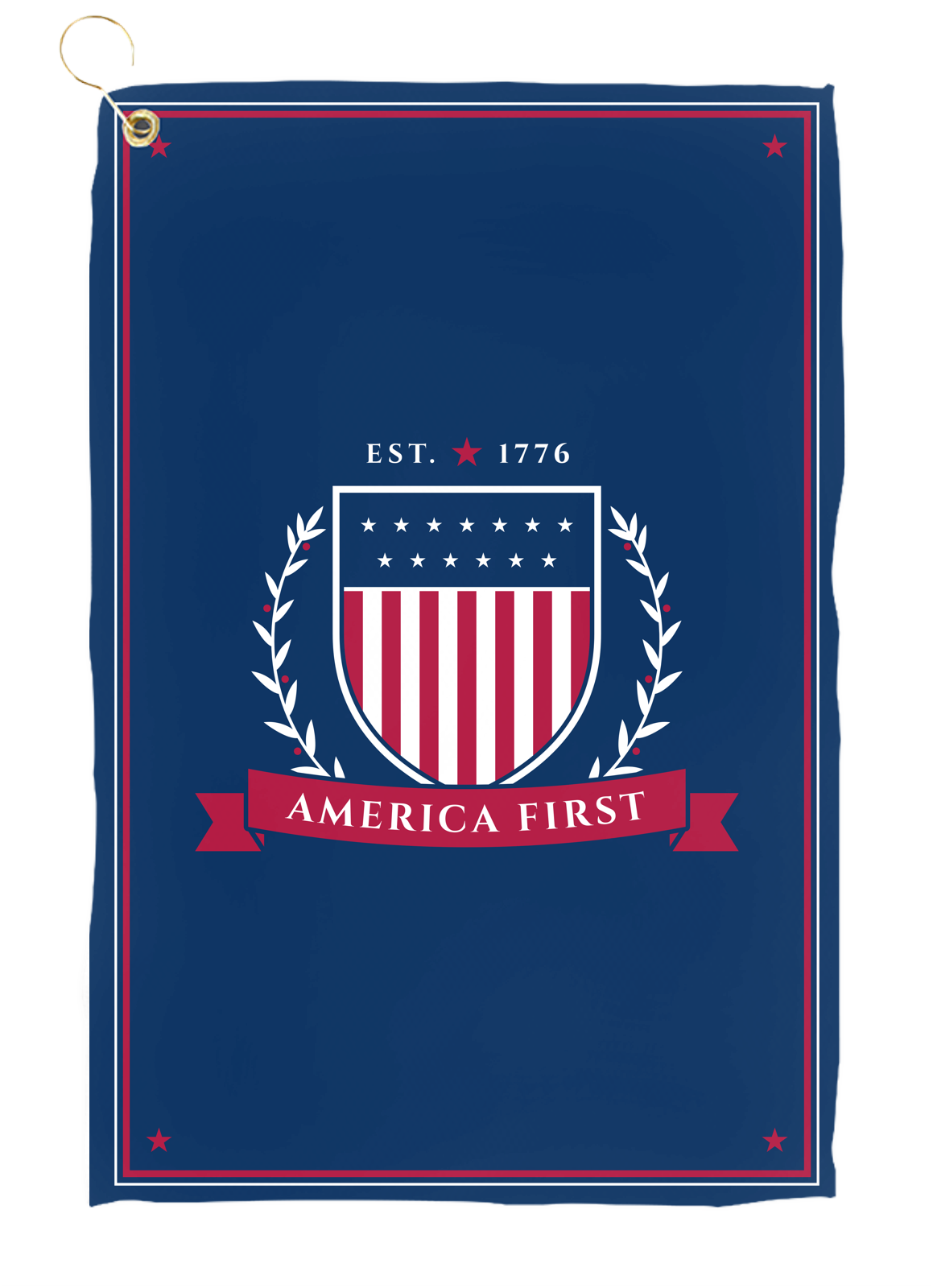 America First Crest Golf Towel