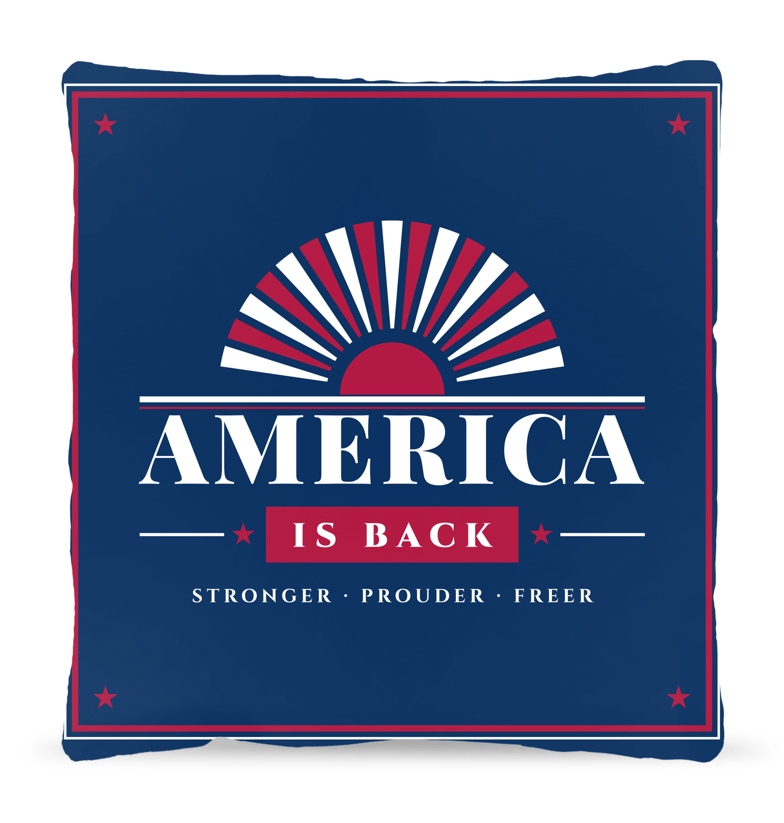 America Is Back Woven Pillow