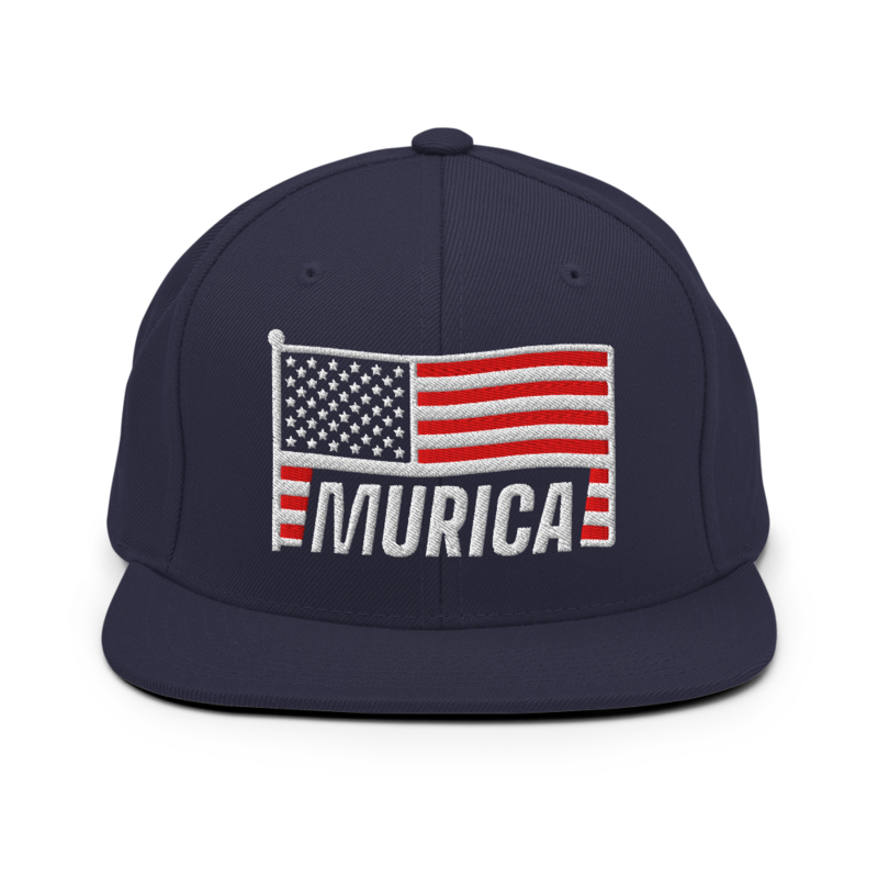 Murica Snapback in Navy