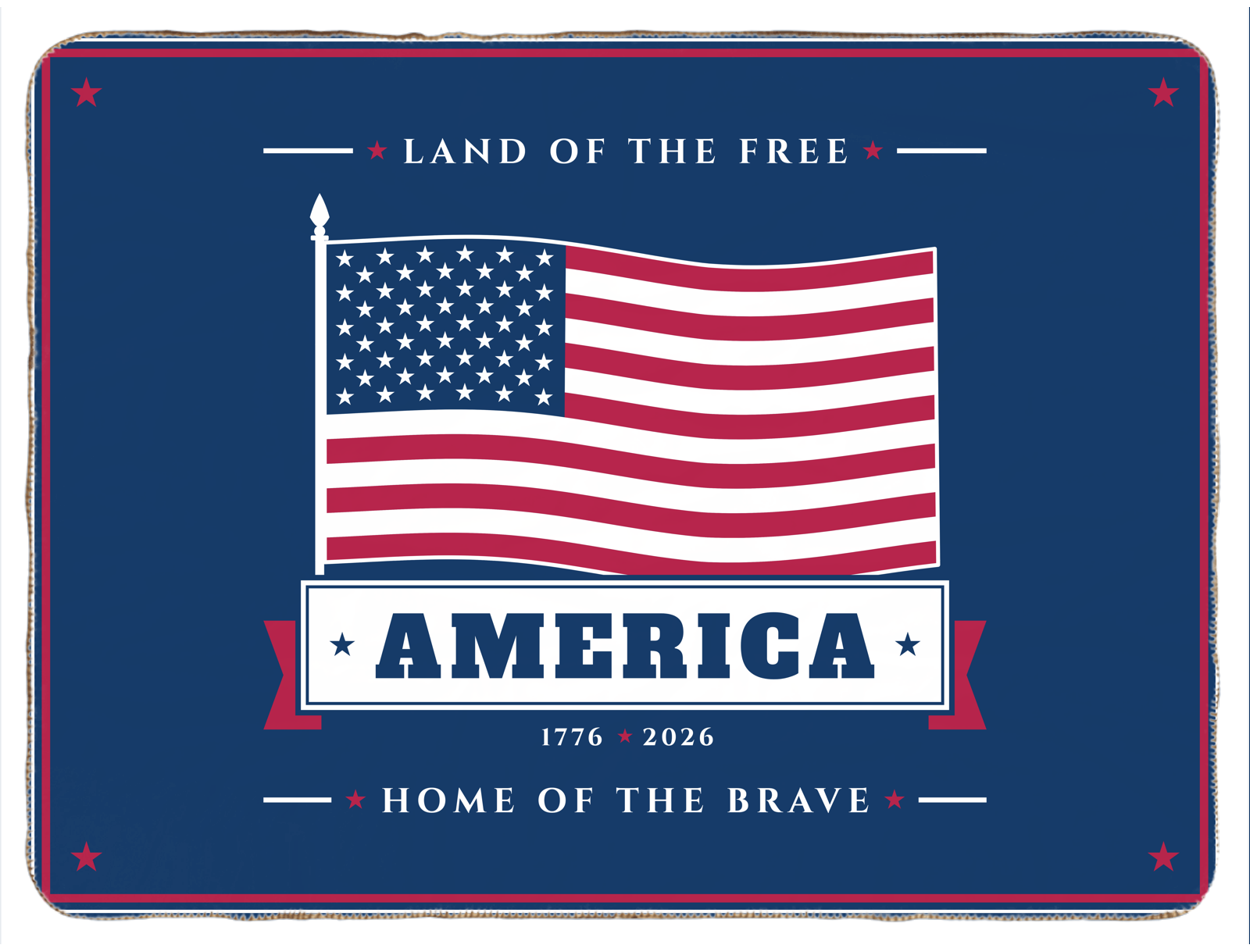 America Baby Sherpa Blanket