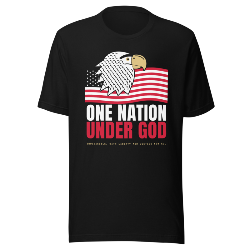 One Nation Under God Tee in Black