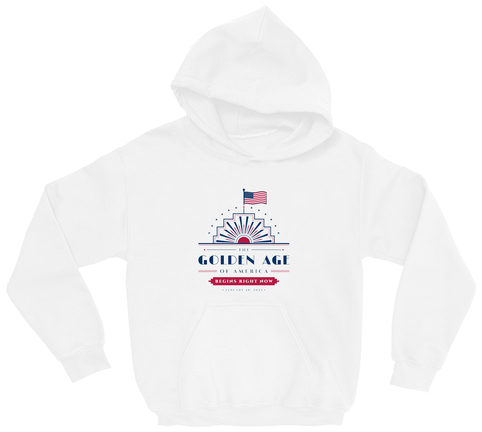 The Golden Age Youth Hoodie in White