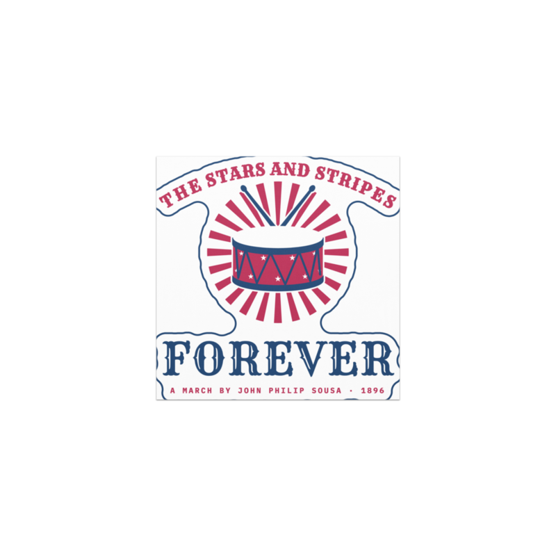 The Stars and Stripes Forever Car Magnet
