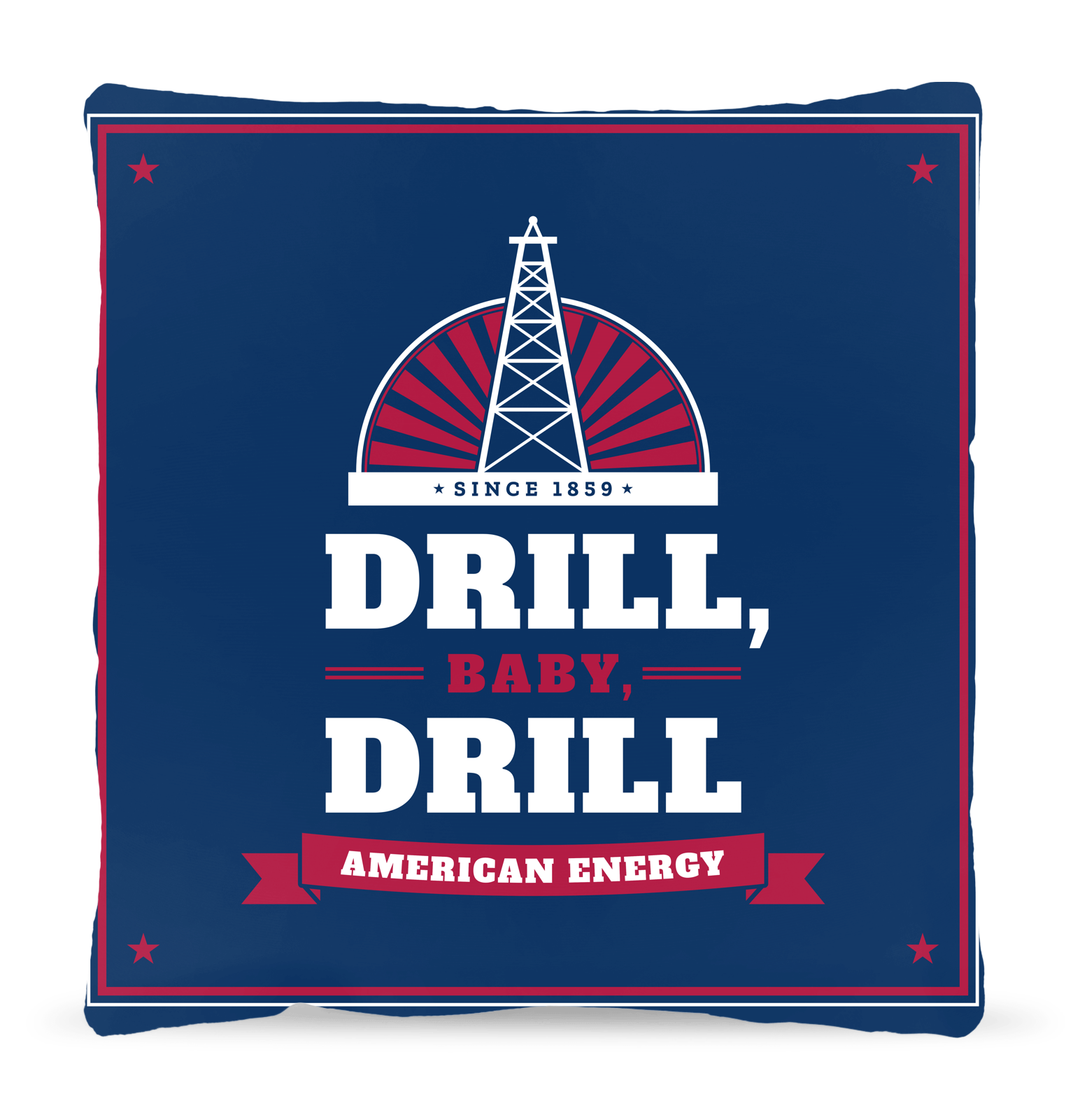 Drill, Baby, Drill Woven Pillow