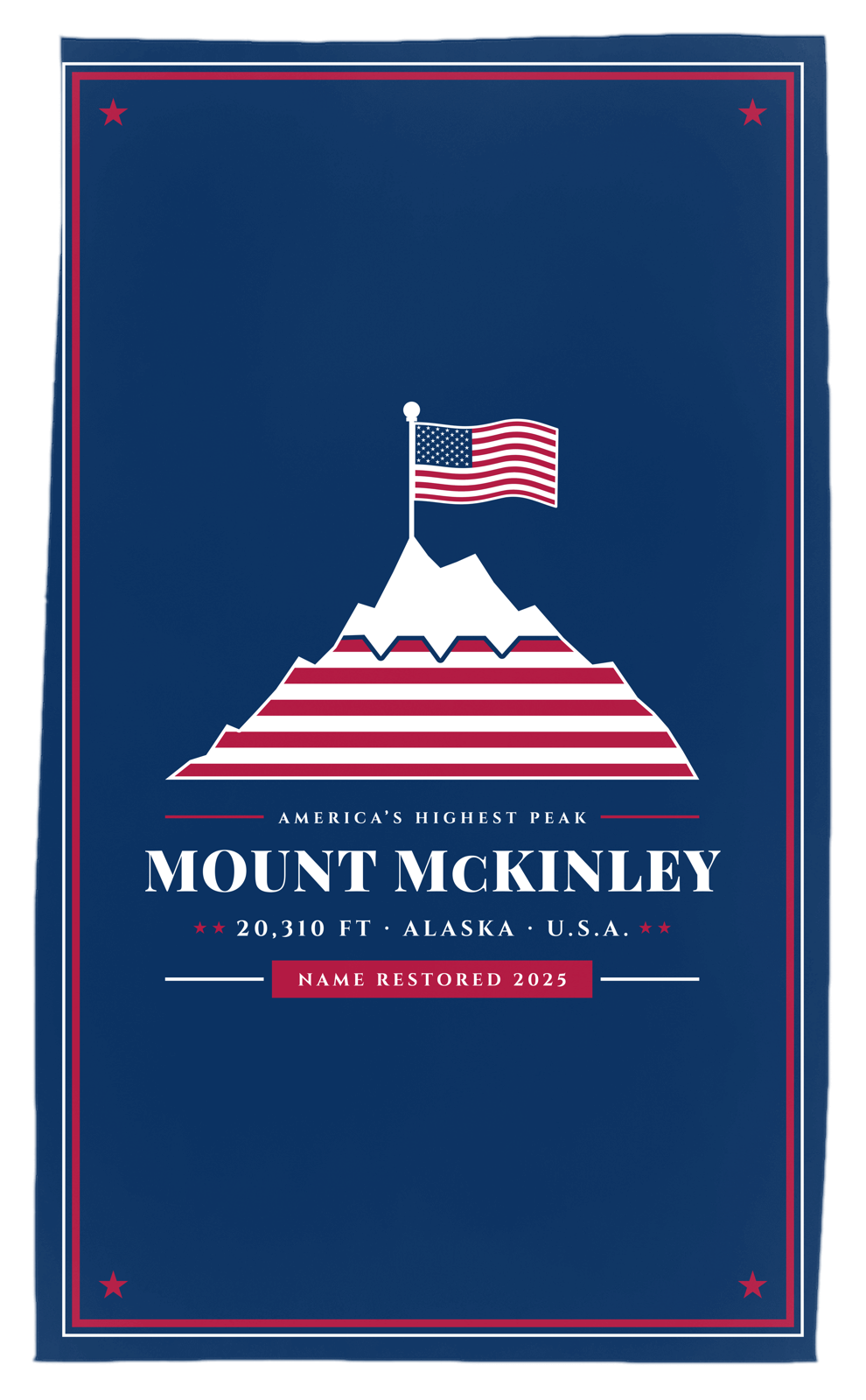 Mount McKinley Tea Towel