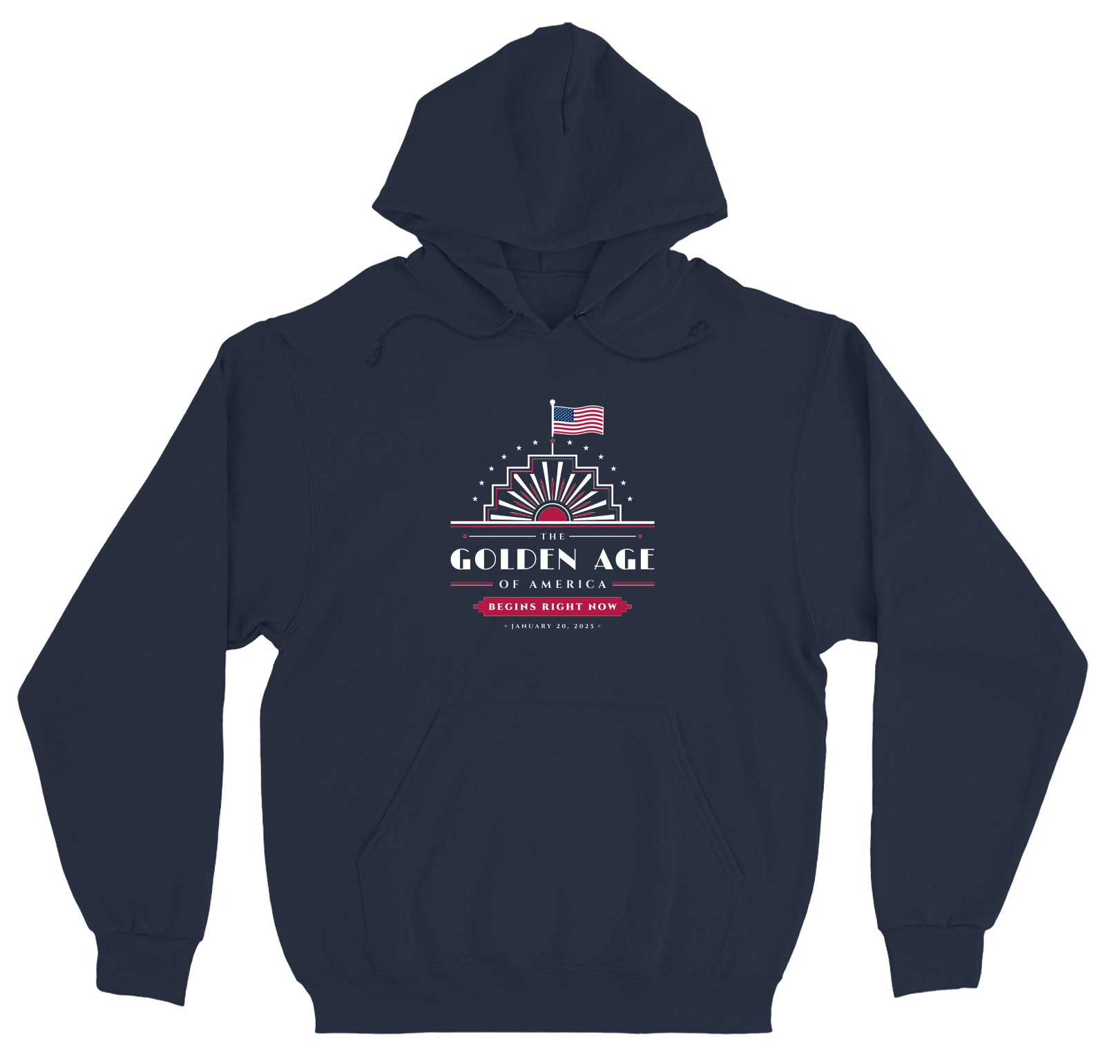 The Golden Age U.S.-Sewn Hoodie in Navy
