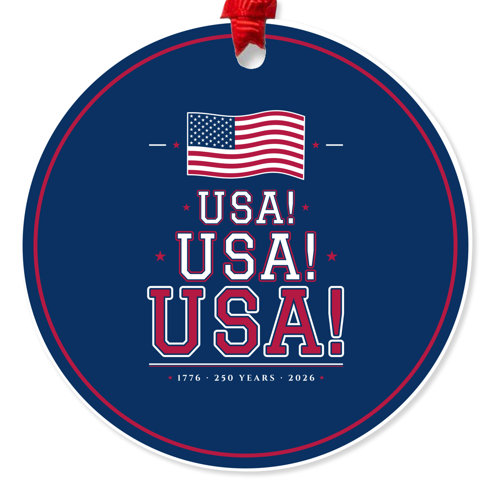 USA! USA! USA! Acrylic Ornament
