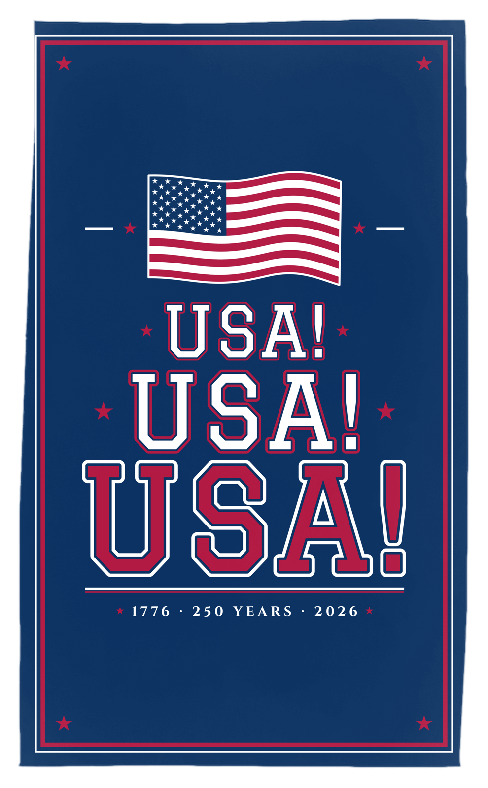 USA! USA! USA! Tea Towel