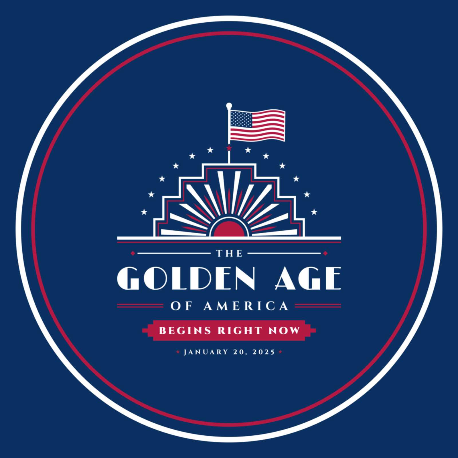 The Golden Age Metal Ornament