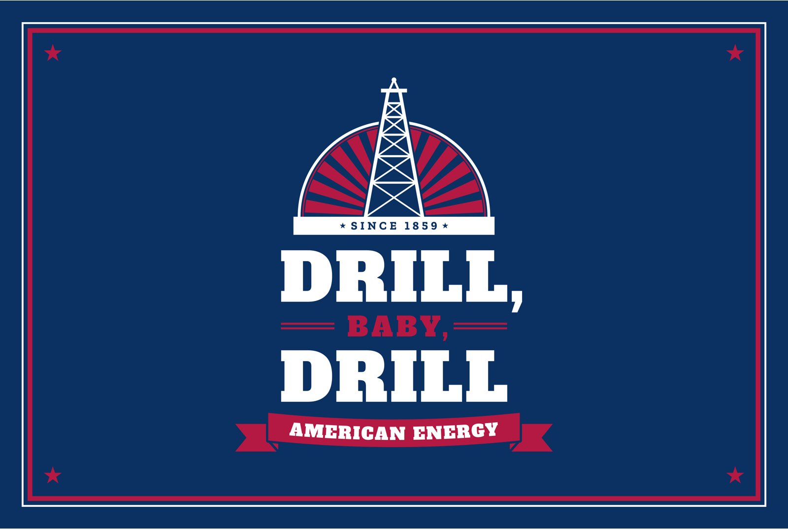Drill, Baby, Drill Metal Print