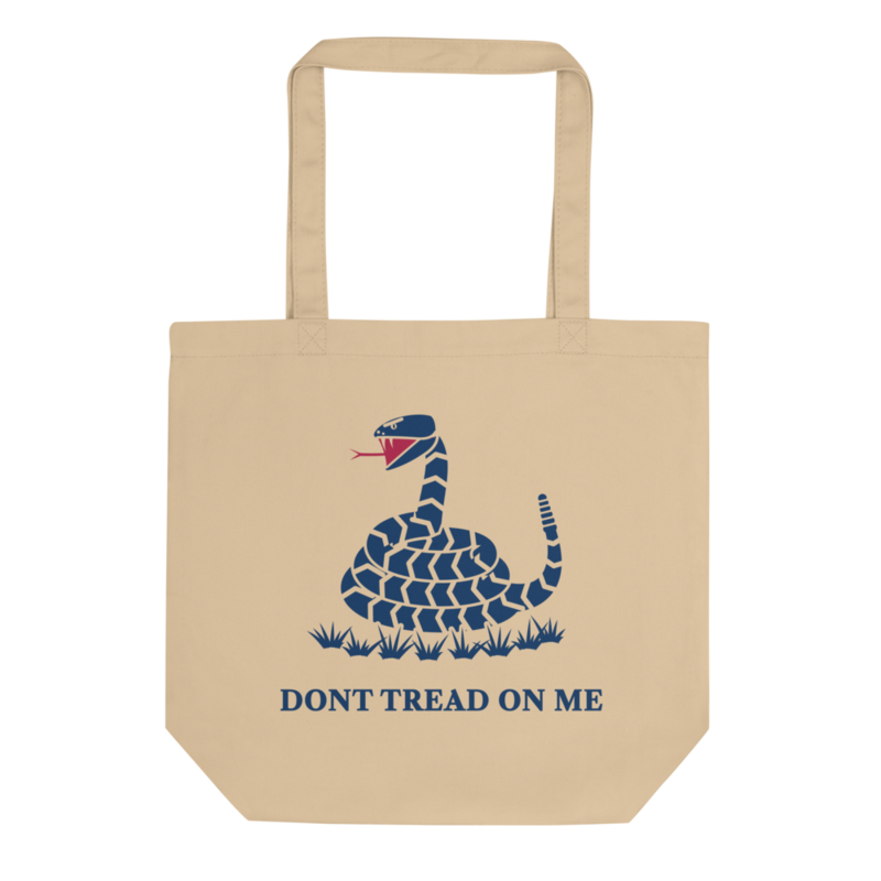 Don’t Tread on Me Tote Bag in Oyster