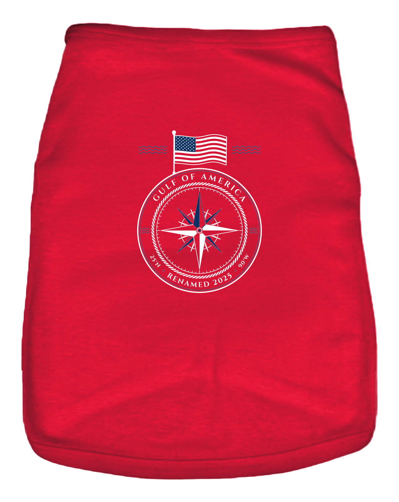 Gulf of America Small Dog Tank in Red