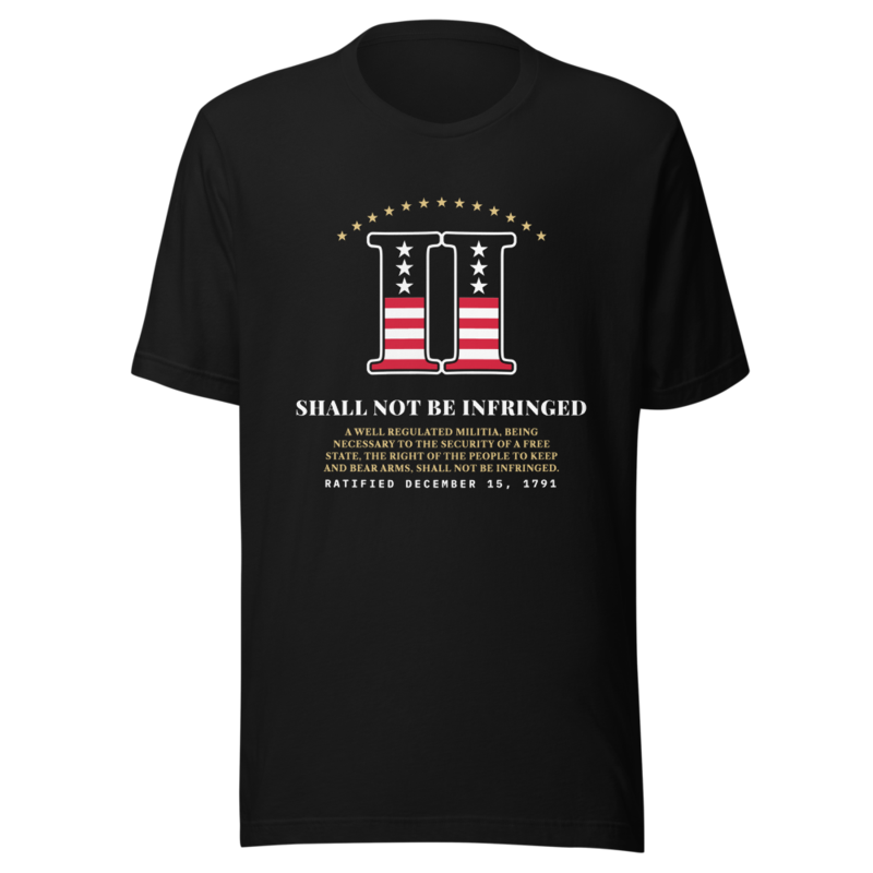 Second Amendment Tee in Black