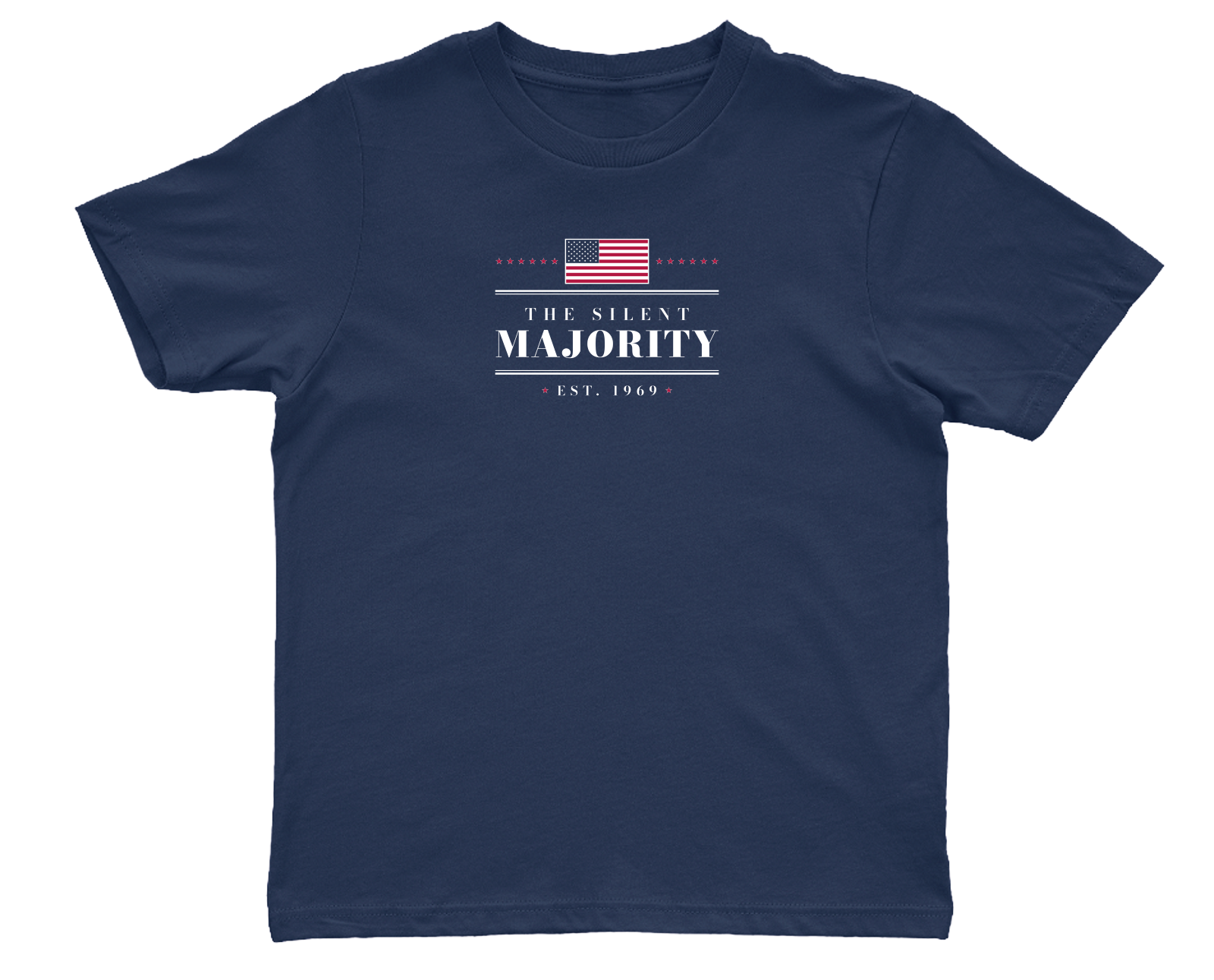 The Silent Majority Youth Tee in True Navy