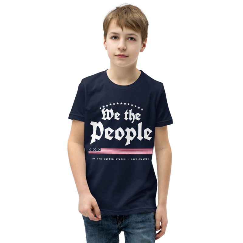 We the People Youth Tee in Navy