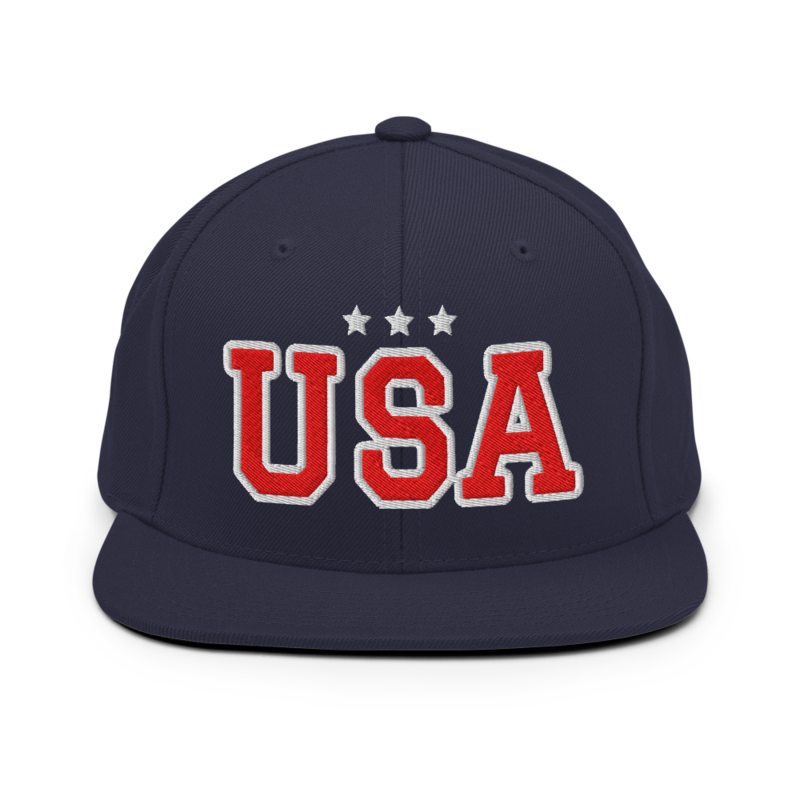 USA Snapback in Navy