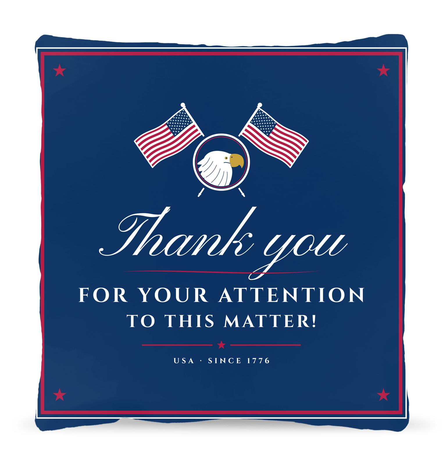 Thank You for Your Attention Woven Pillow