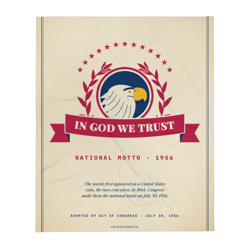 In God We Trust Throw Blanket