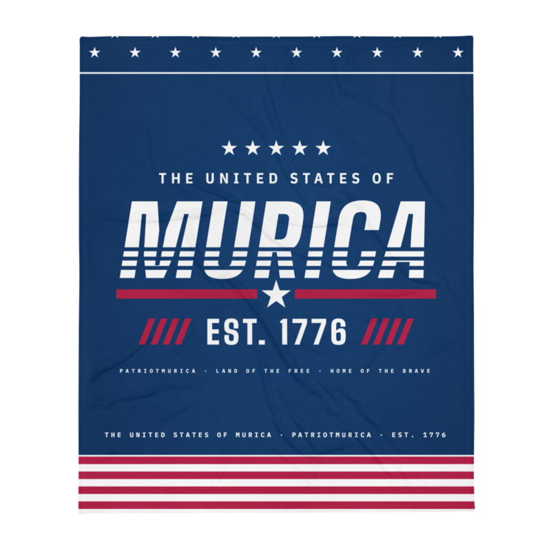 Murica Throw Blanket