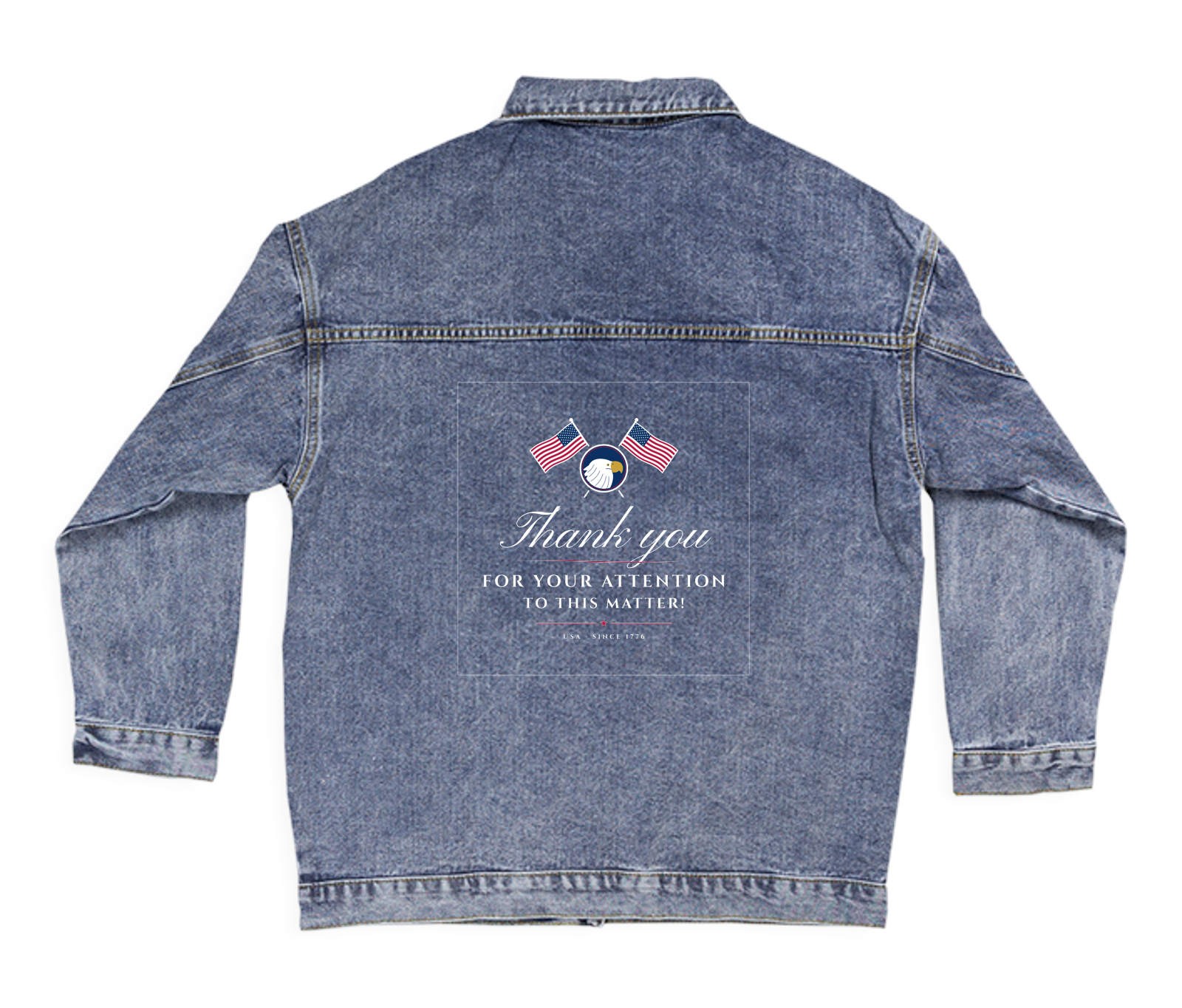 Thank You for Your Attention Women's Denim Jacket