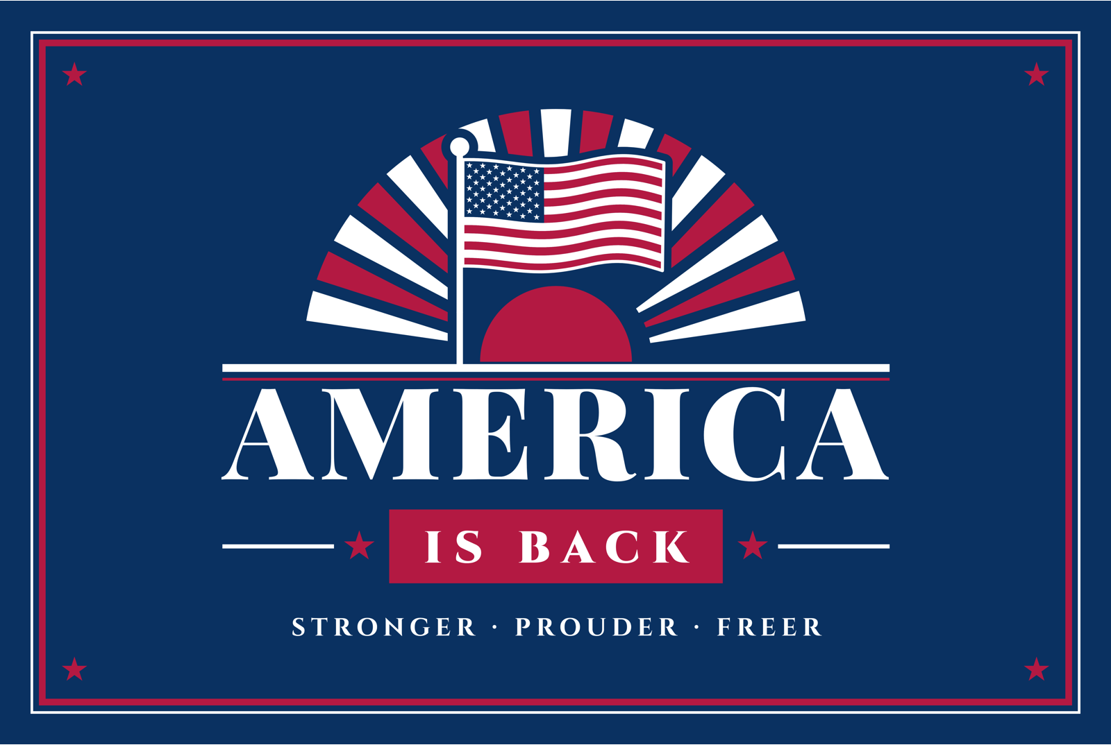 America Is Back Matte Poster