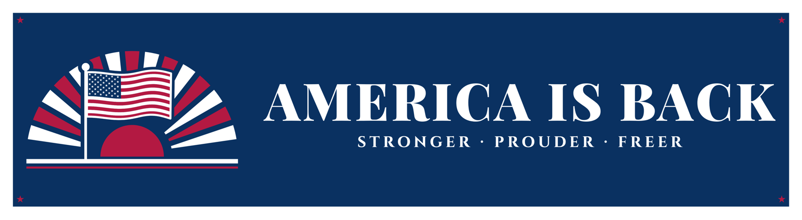 America Is Back Car Magnet