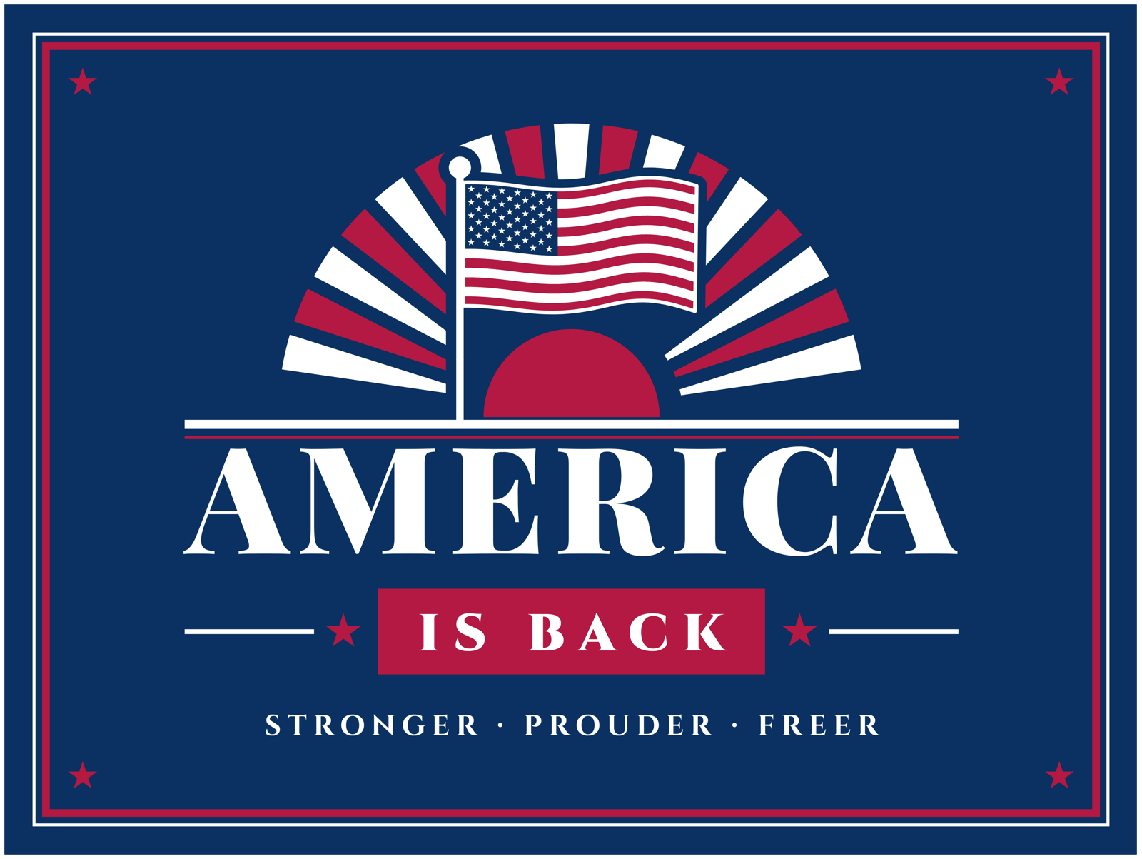 America Is Back Fine Art Print