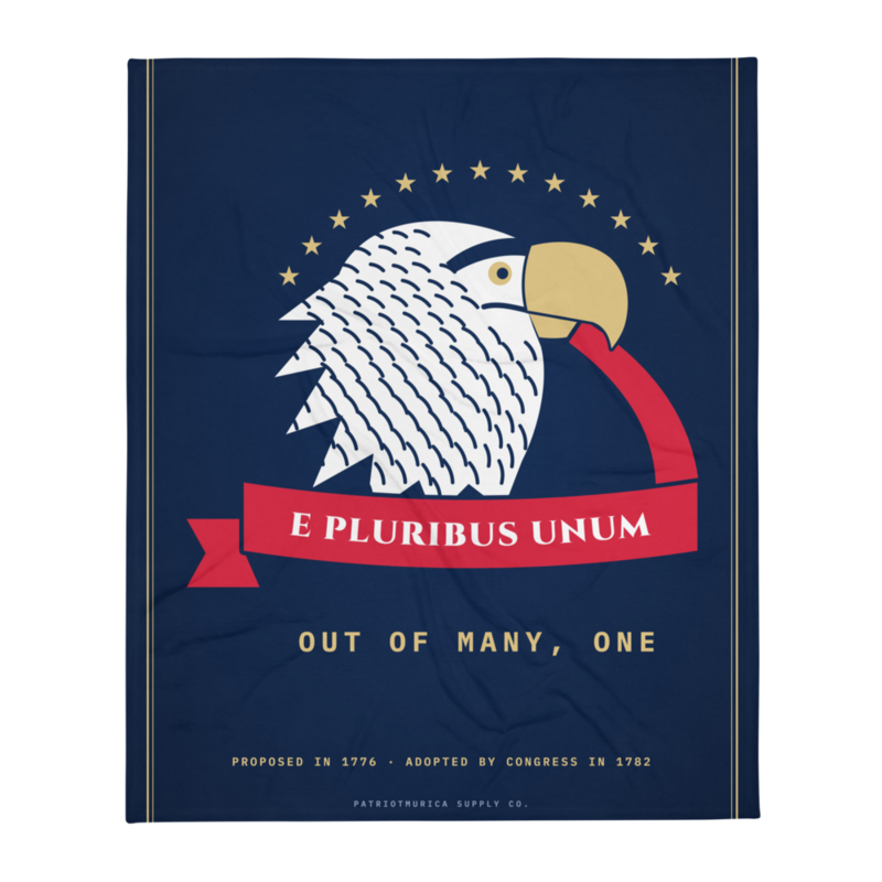 E Pluribus Unum Throw Blanket