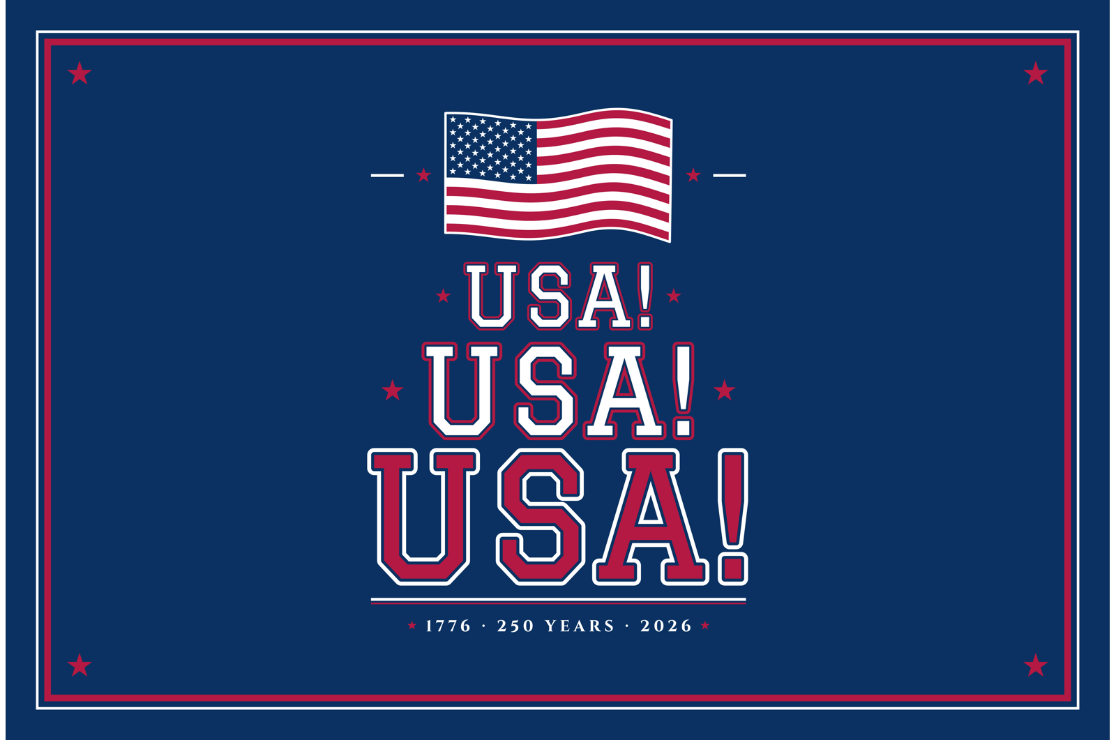 USA! USA! USA! 1000-Piece Puzzle