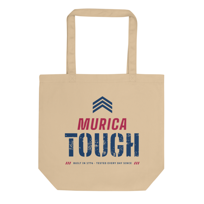 Murica Tough Tote Bag in Oyster