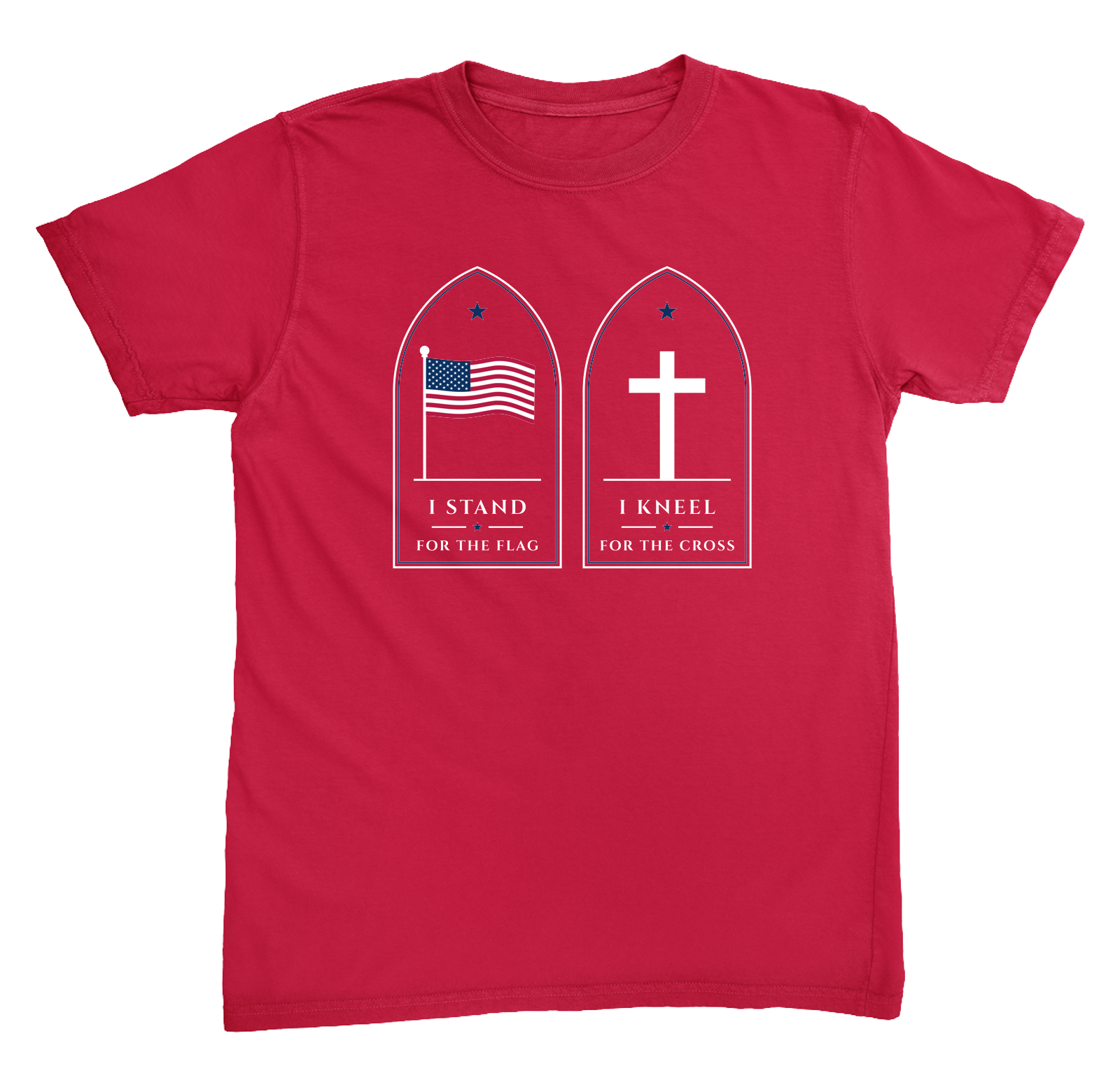 Stand for the Flag Heavyweight Tee in Red