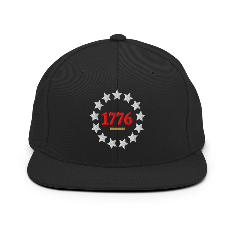 Betsy Ross 1776 Snapback in Black