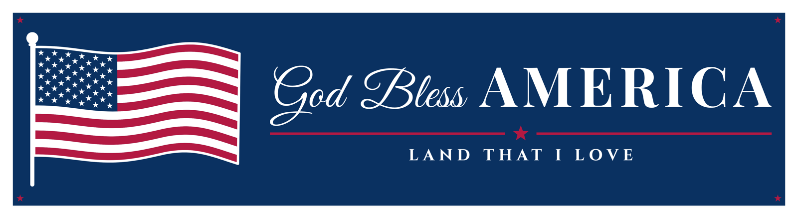 God Bless America Car Magnet