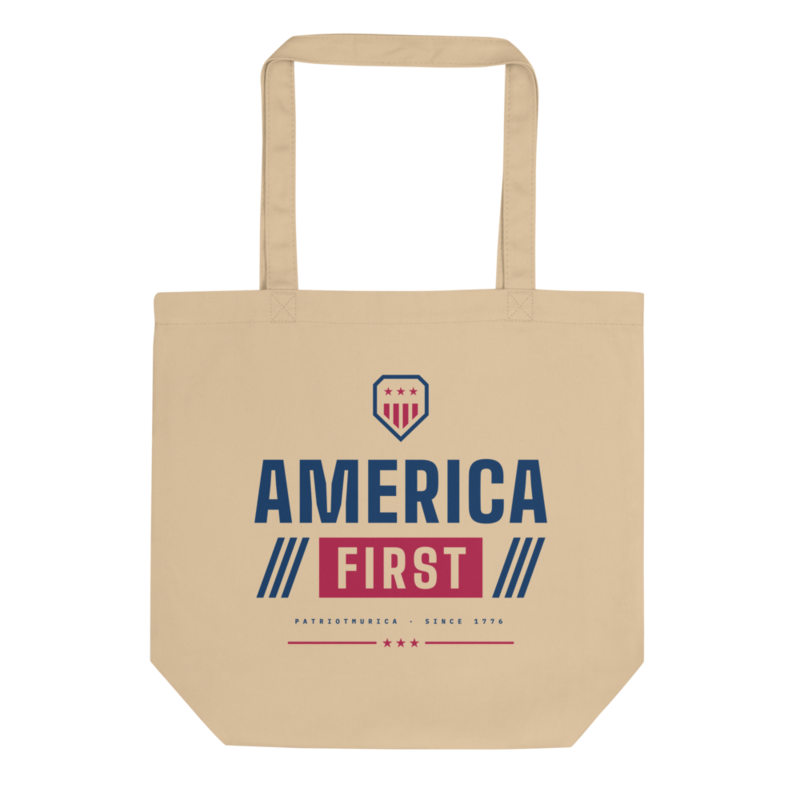 America First Tote Bag in Oyster