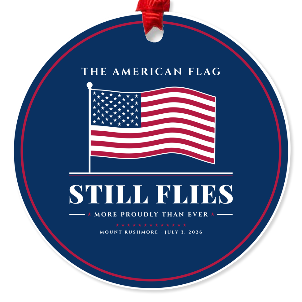 The American Flag Still Flies Acrylic Ornament