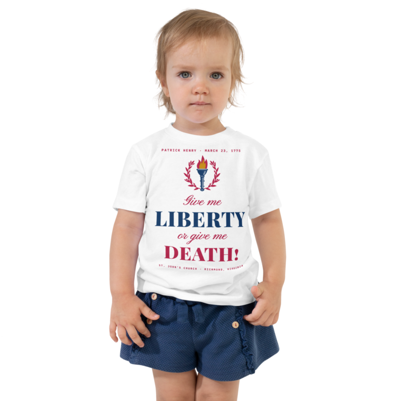 Liberty or Death Toddler Tee in White