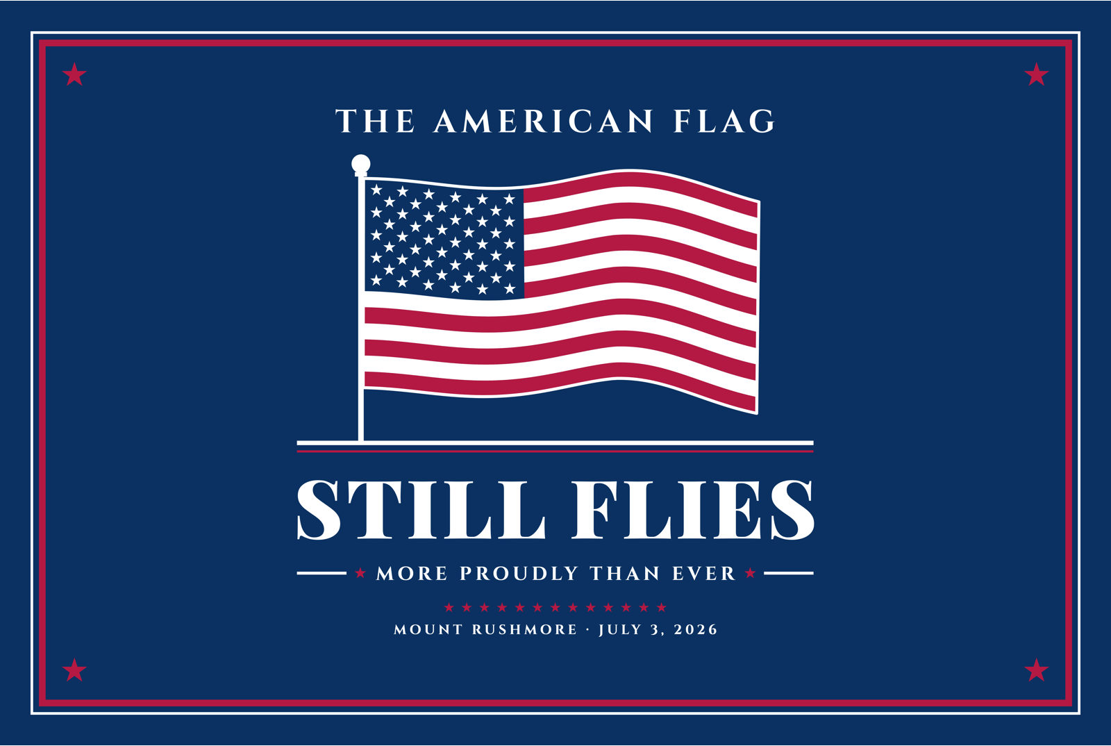 The American Flag Still Flies Matte Poster