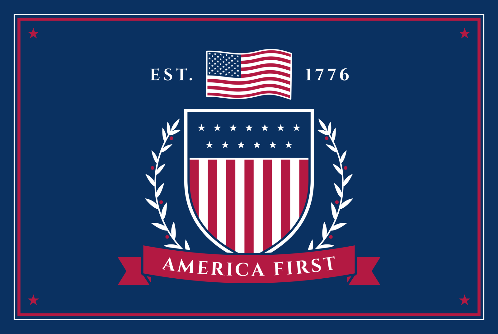 America First Crest Acrylic Print